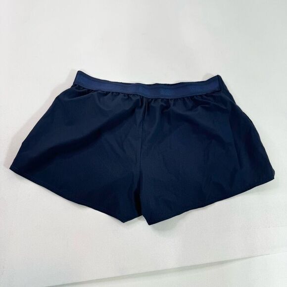 Nike Shorts Women Medium Blue Training Lined Elastic Waist Tempo Pull On Running - Picture 9 of 10